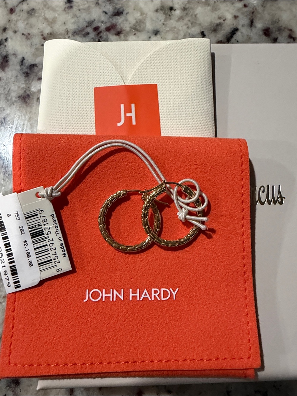 John Hardy Gold Braided Hoop Earrings - Gold 14k 22mm